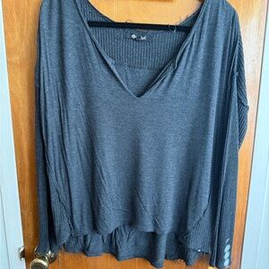 Rip Curl Charcoal Women's Ribbed Knit Longsleeve